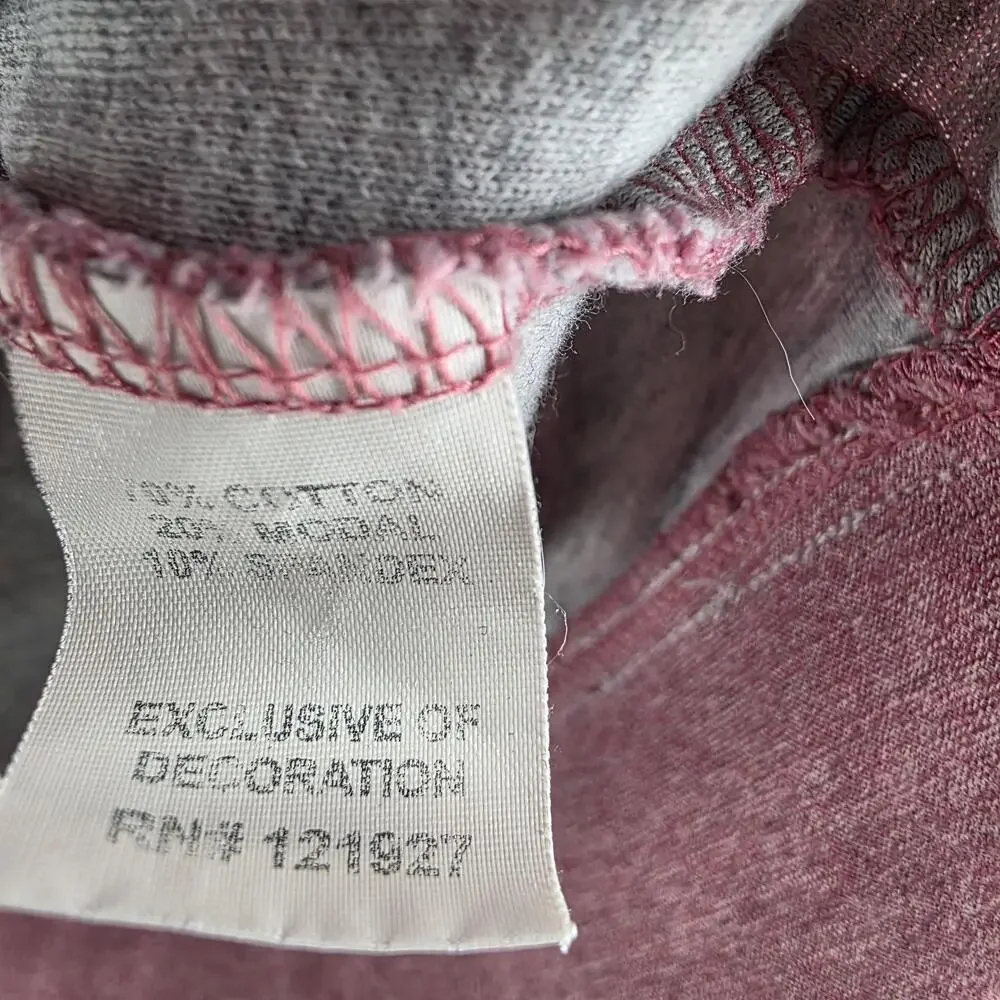 Johnnie-O Sweatshirt Mens 2XL Pink Pullover 1/4 Zip Mock Neck Embroidered